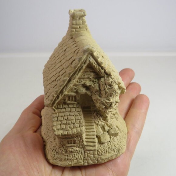 Tan House Miniature Figure numbered, unsigned 3 1/2" tall - Picture 5 of 12